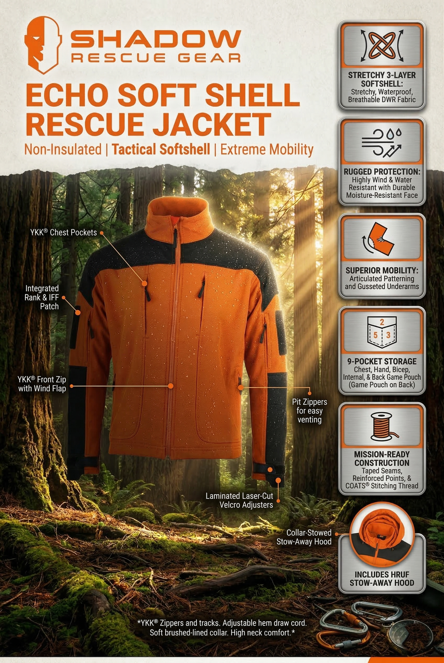 SAR ECHO SOFT-SHELL JACKET