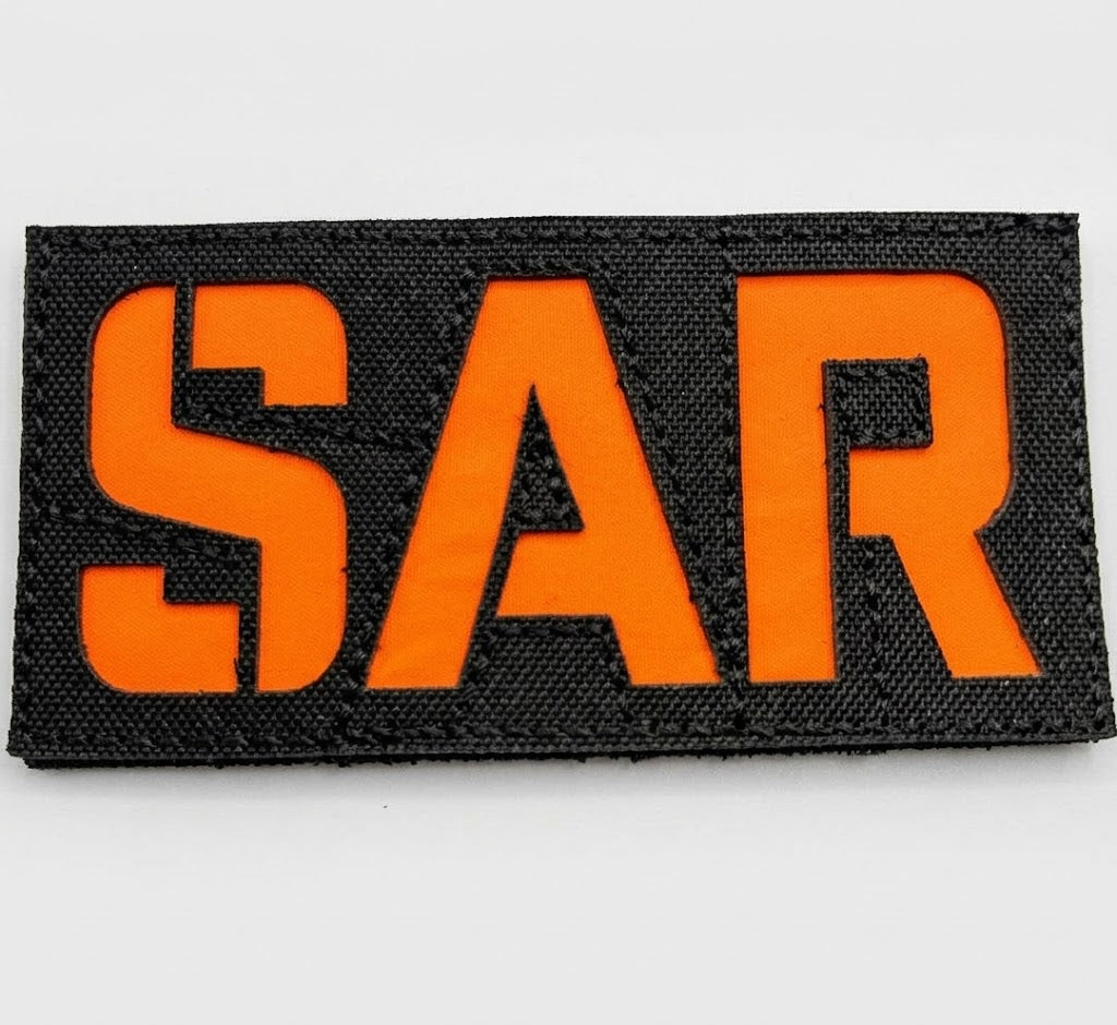 SAR Patch 4 cm x 9 cm laser cut w/ velcro