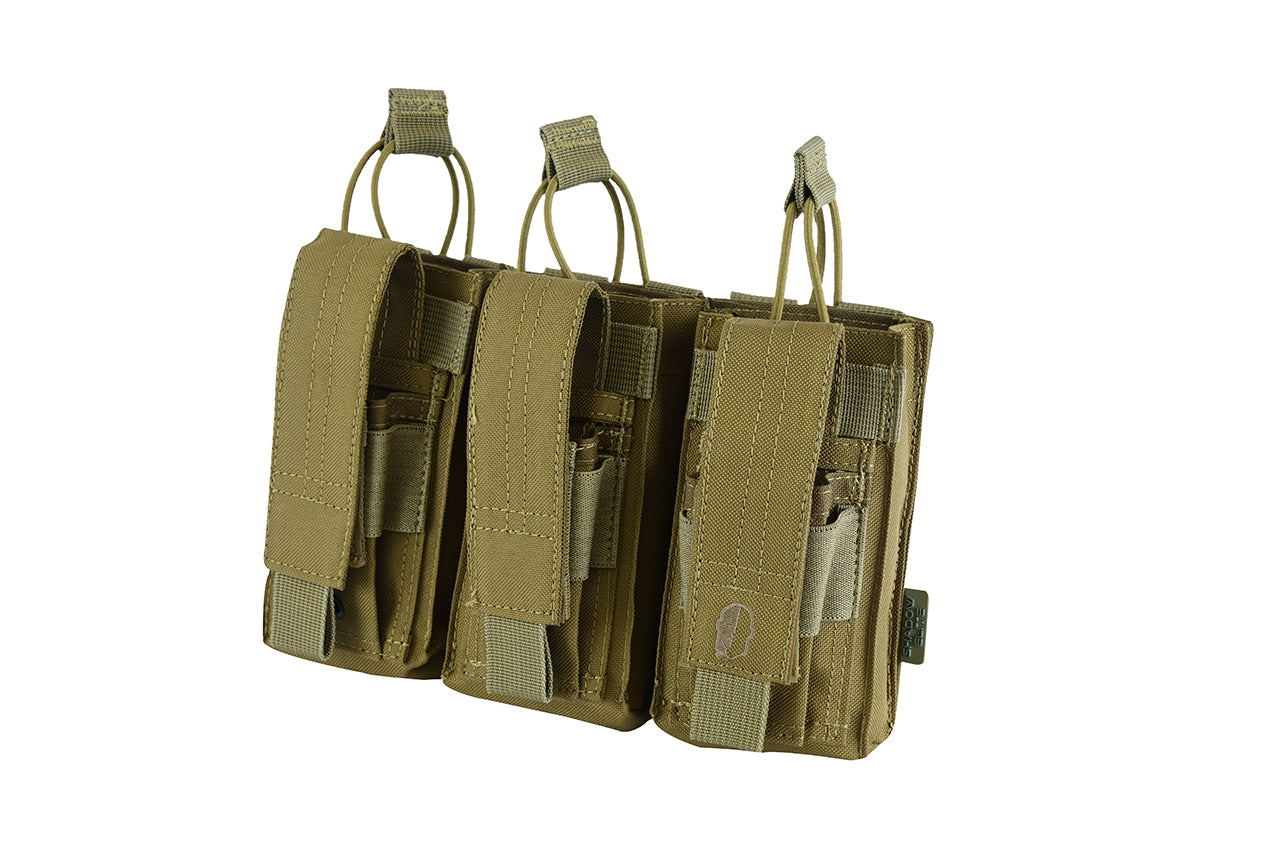 SDW-427 AK/9mm TRIPLE OPEN-TOP MAG POUCH